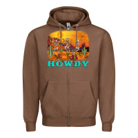 Chestnut western skeleton Zipper Hoodie - AdoDesignShop