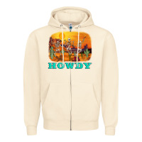 Sandshell western skeleton Zipper Hoodie - AdoDesignShop