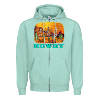 Seafoam western skeleton Zipper Hoodie - AdoDesignShop