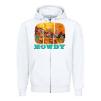 White western skeleton Zipper Hoodie - AdoDesignShop