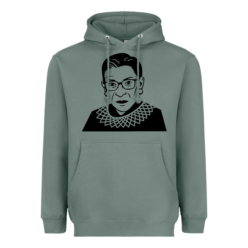 Ruth Bader Ginsburg Heavyweight Hoodie by artisFamous | Teevron