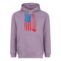 Lavender Golf with USA Flag Heavyweight Hoodie - artisFamous