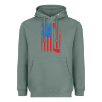 Sage Golf with USA Flag Heavyweight Hoodie - artisFamous