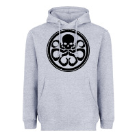 Heather Grey hydra Heavyweight Hoodie - artisFamous