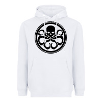 White hydra Heavyweight Hoodie - artisFamous