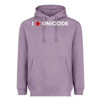 Lavender i � unicode Heavyweight Hoodie - artisFamous