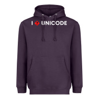 Plum i � unicode Heavyweight Hoodie - artisFamous