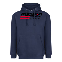 Navy precision turbo engine classic Heavyweight Hoodie - artisFamous