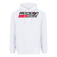 White precision turbo engine classic Heavyweight Hoodie - artisFamous