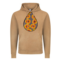 Vintage Camel african fabric pattern teardrop earrings 5 Vintage Hoodie - BundleAndBundleShop