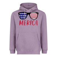 Lavender Merica Usa Flag Sunglasses 4th Of July Heavyweight Hoodie - artisFamous