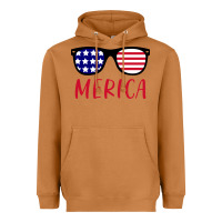 Meerkat Merica Usa Flag Sunglasses 4th Of July Heavyweight Hoodie - artisFamous