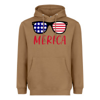 Toasted Coconut Merica Usa Flag Sunglasses 4th Of July Heavyweight Hoodie - artisFamous