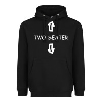 Black two seater Heavyweight Hoodie - artisFamous