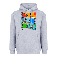 Heather Grey kanto starters Heavyweight Hoodie - artisFamous