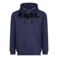 Navy right Heavyweight Hoodie - artisFamous