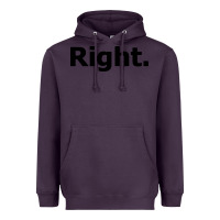 Plum right Heavyweight Hoodie - artisFamous