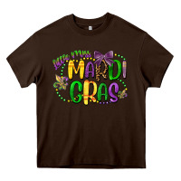 Chocolate Brown little miss mardi gras Heavy Core Tee - CowGirlArtShop