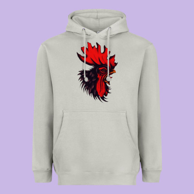 Rooster Heavyweight Hoodie Designed By Artisfamous