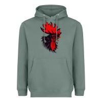Sage rooster Heavyweight Hoodie - artisFamous