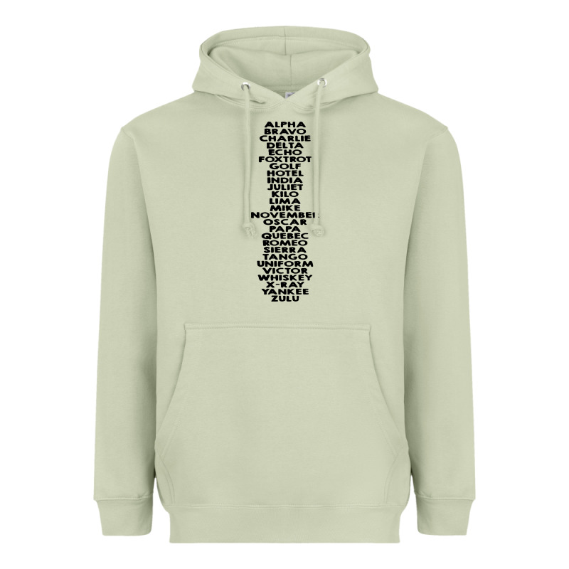 Phonetic Alphabet Heavyweight Hoodie by artisFamous | Teevron