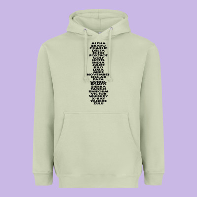Phonetic Alphabet Heavyweight Hoodie Designed By Artisfamous