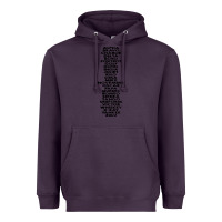Plum phonetic alphabet Heavyweight Hoodie - artisFamous