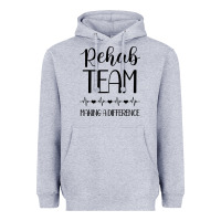 Heather Grey physical therapy making a difference Heavyweight Hoodie - artisFamous