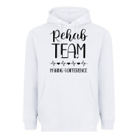 White physical therapy making a difference Heavyweight Hoodie - artisFamous