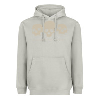 Moon Dust memento mori three skulls Heavyweight Hoodie - artisFamous