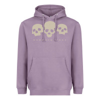 Lavender memento mori three skulls Heavyweight Hoodie - artisFamous