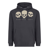 Smoke memento mori three skulls Heavyweight Hoodie - artisFamous