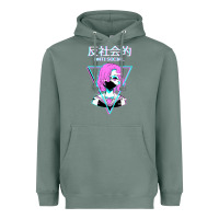 Sage antisocial wave anime Heavyweight Hoodie - artisFamous