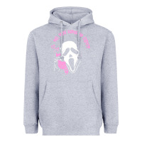 Heather Grey scream ghost Heavyweight Hoodie - artisFamous