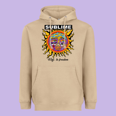 Sunflower Sublime 40oz To Freedom Heavyweight Hoodie Designed By Artisfamous