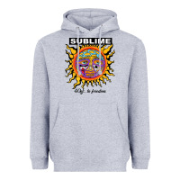 Heather Grey sunflower sublime 40oz to freedom Heavyweight Hoodie - artisFamous