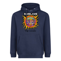Navy sunflower sublime 40oz to freedom Heavyweight Hoodie - artisFamous