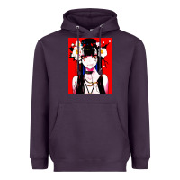 Plum anime girl japanese Heavyweight Hoodie - artisFamous