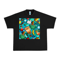 Black school boy coffe cup with camouflage seamless pattern bbs Urban Heavy Tee - BundleAndBundleShop