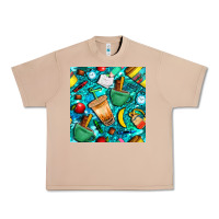 Burro school boy coffe cup with camouflage seamless pattern bbs Urban Heavy Tee - BundleAndBundleShop