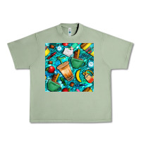 Oil Green school boy coffe cup with camouflage seamless pattern bbs Urban Heavy Tee - BundleAndBundleShop