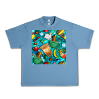 Pebble Blue school boy coffe cup with camouflage seamless pattern bbs Urban Heavy Tee - BundleAndBundleShop
