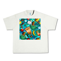 Pistachio school boy coffe cup with camouflage seamless pattern bbs Urban Heavy Tee - BundleAndBundleShop