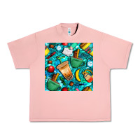 Salmon school boy coffe cup with camouflage seamless pattern bbs Urban Heavy Tee - BundleAndBundleShop