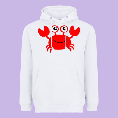 Red Crab Heavyweight Hoodie Designed By Artisfamous