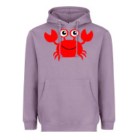 Lavender Red Crab Heavyweight Hoodie - artisFamous