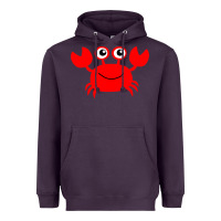 Plum Red Crab Heavyweight Hoodie - artisFamous
