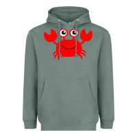 Sage Red Crab Heavyweight Hoodie - artisFamous