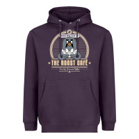 Plum the roost animal cafe Heavyweight Hoodie - artisFamous