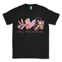 Black peace love nursing Classic Tee - CowGirlArtShop
